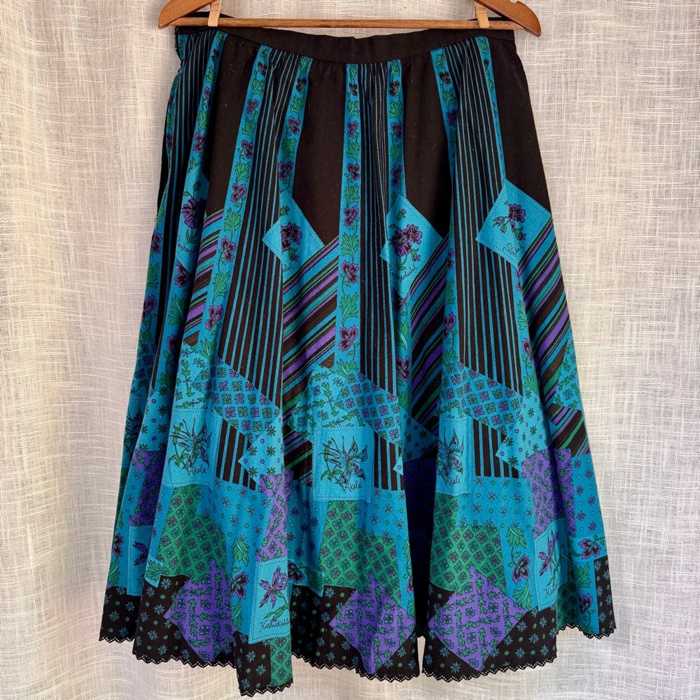 Vintage Original Alpen Trachten Floral Traditional Skirt Size 46 (Large) - Picture 3 of 10